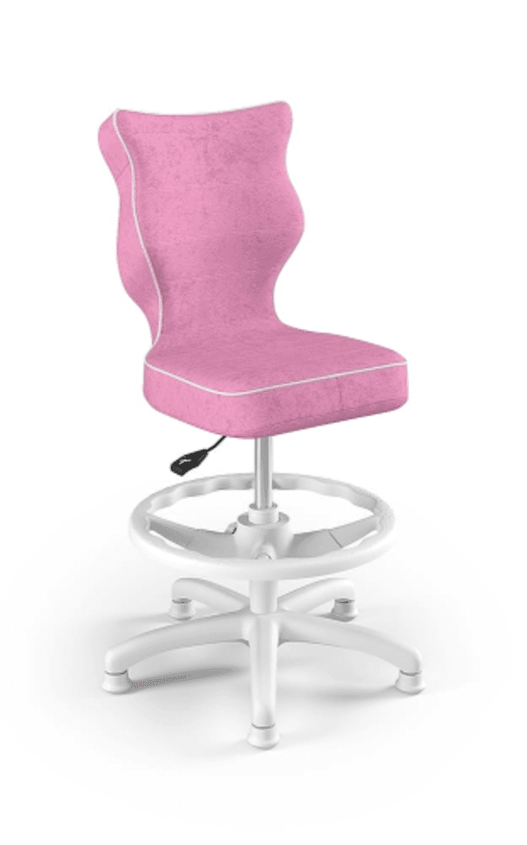 Detská ergonomická stolička k písaciemu stolu upravená na výšku 119-142 cm - ružová pink student chair