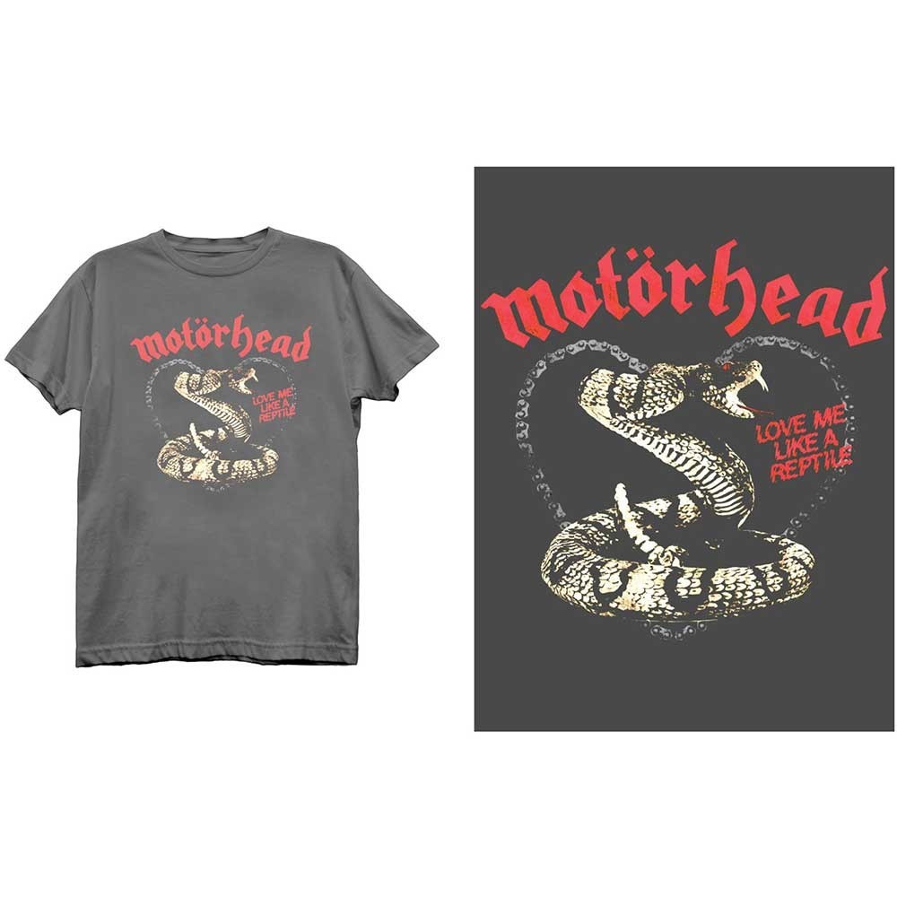 Motörhead tričko Love Me Like A Reptile Šedá S