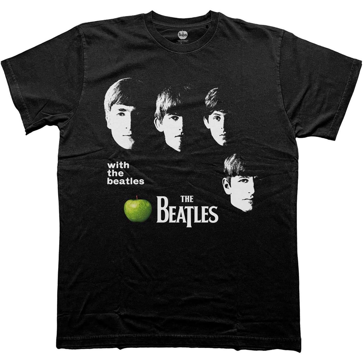 The Beatles tričko With The Beatles Apple Čierna S