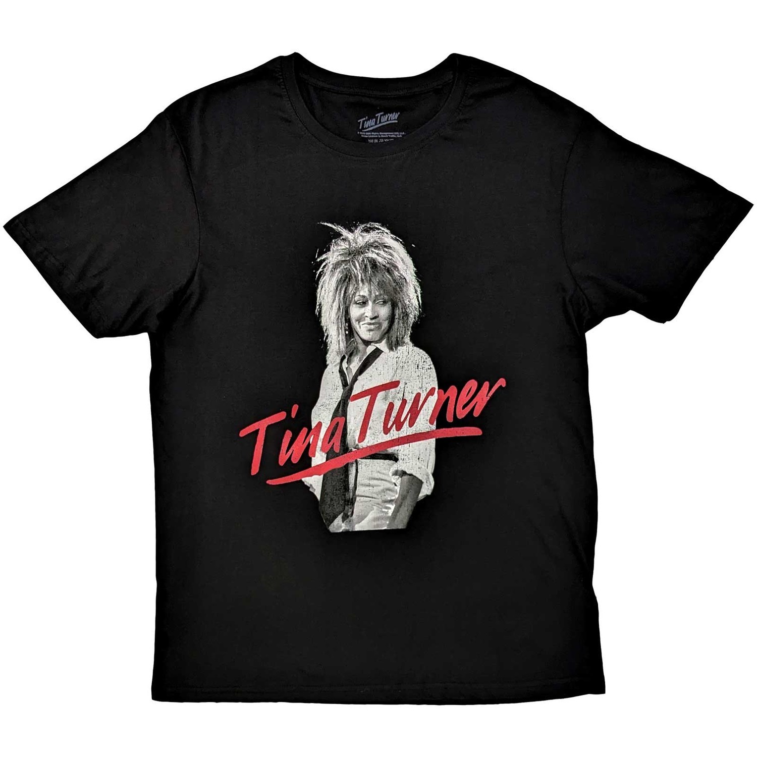 Tina Turner tričko Red Logo Čierna S