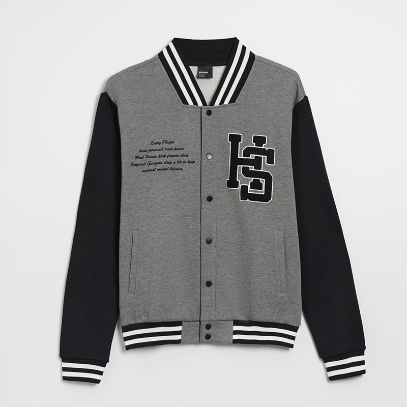 House - Mikina bomber - Šedá