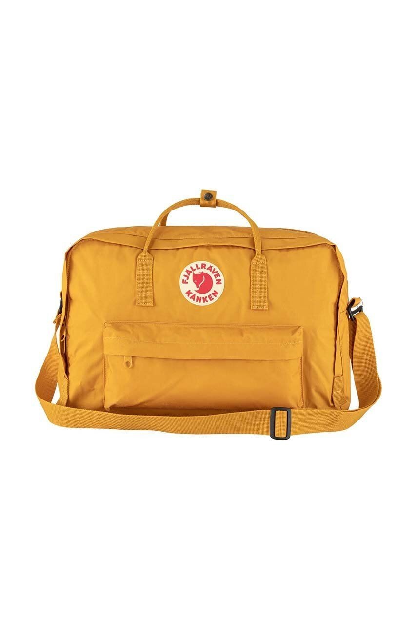 Ruksak Fjallraven F23802.160 Kanken Weekender žltá farba, veľký, jednofarebný