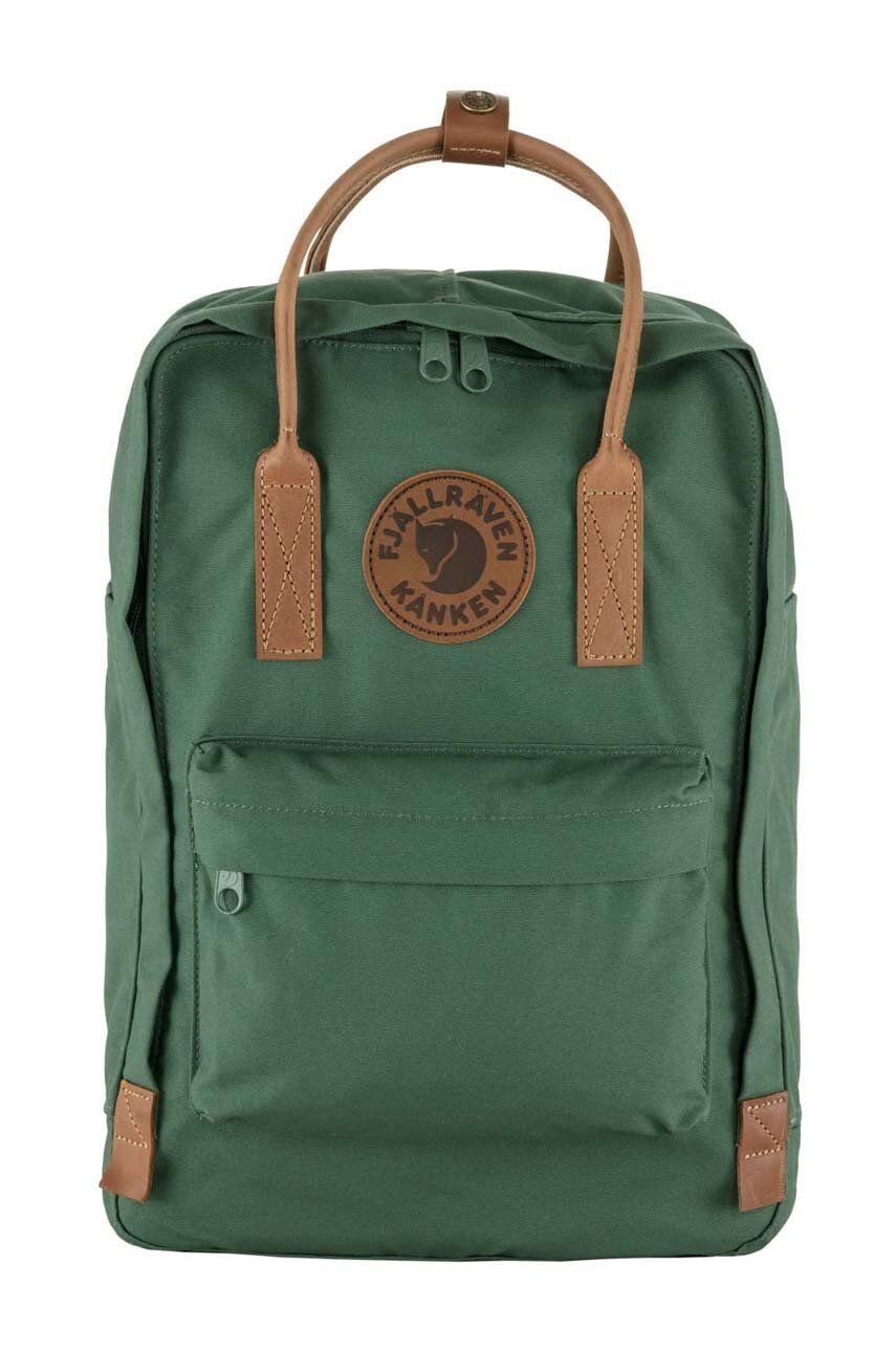 Ruksak Fjallraven F23803.679 Kanken no. 2 Laptop 15 zelená farba, veľký, jednofarebný