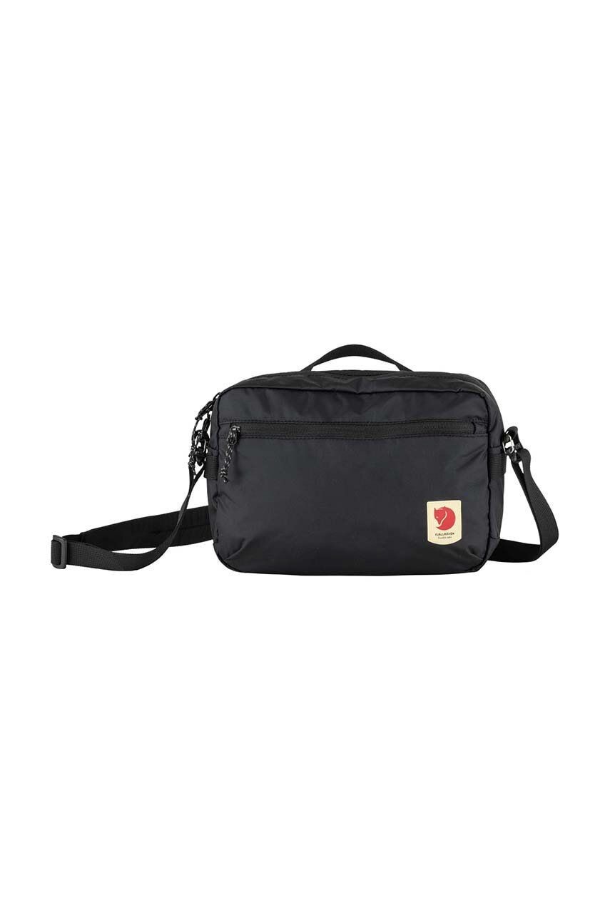 Malá taška Fjallraven F23227.550 High Coast Crossbody čierna farba