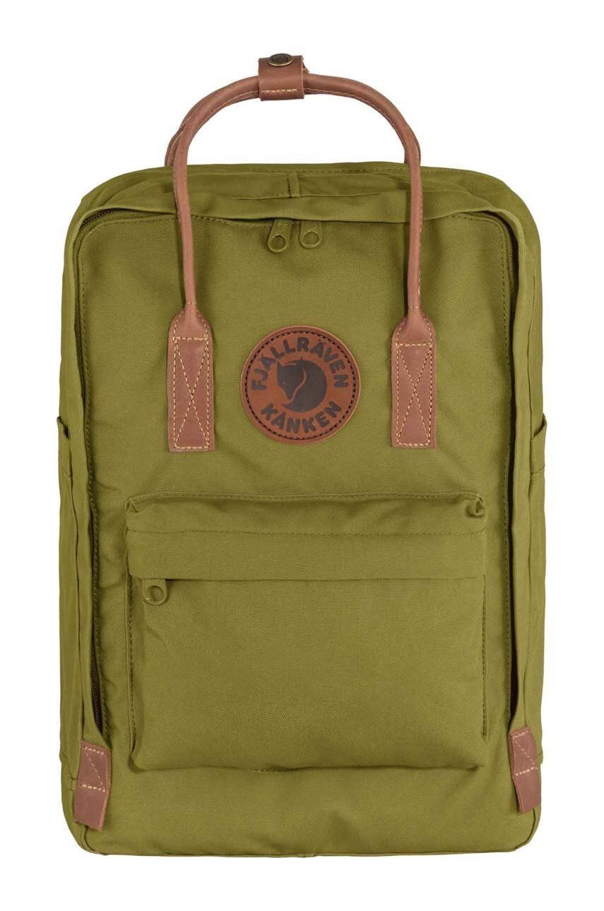 Ruksak Fjallraven F23803.631 Kanken no. 2 Laptop 15 zelená farba, veľký, jednofarebný