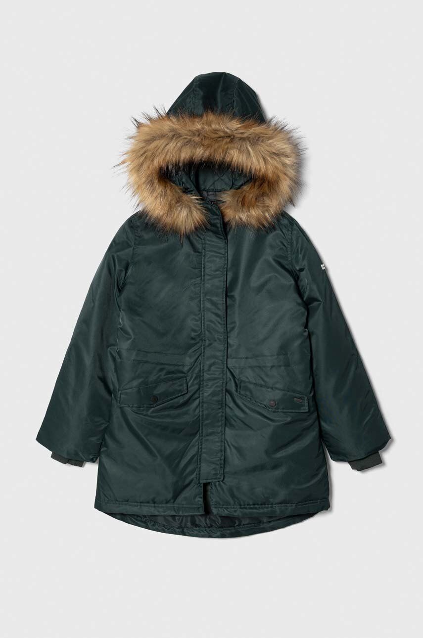 Detská bunda Pepe Jeans Outerw Heavy zelená farba