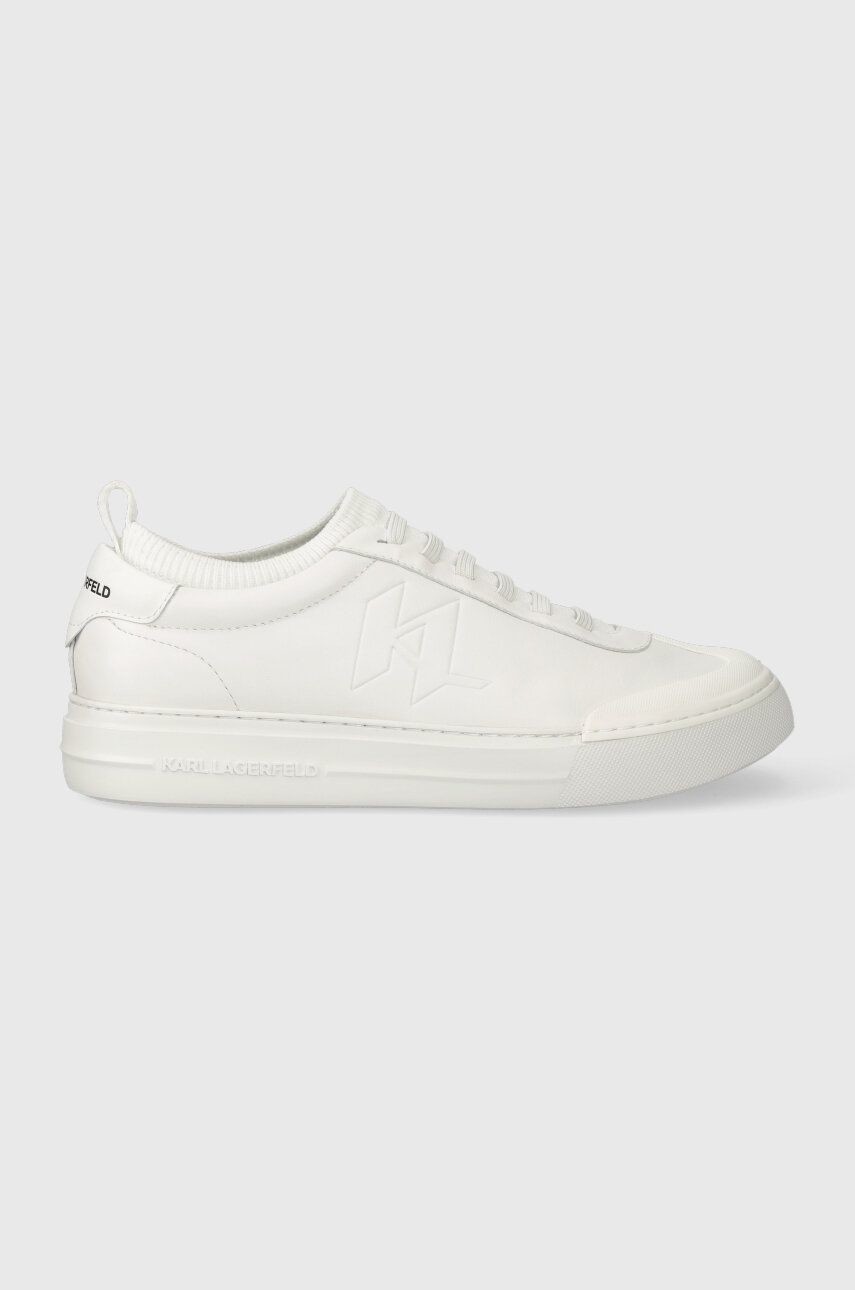 Kožené tenisky Karl Lagerfeld T/KAP KC biela farba, KL51423