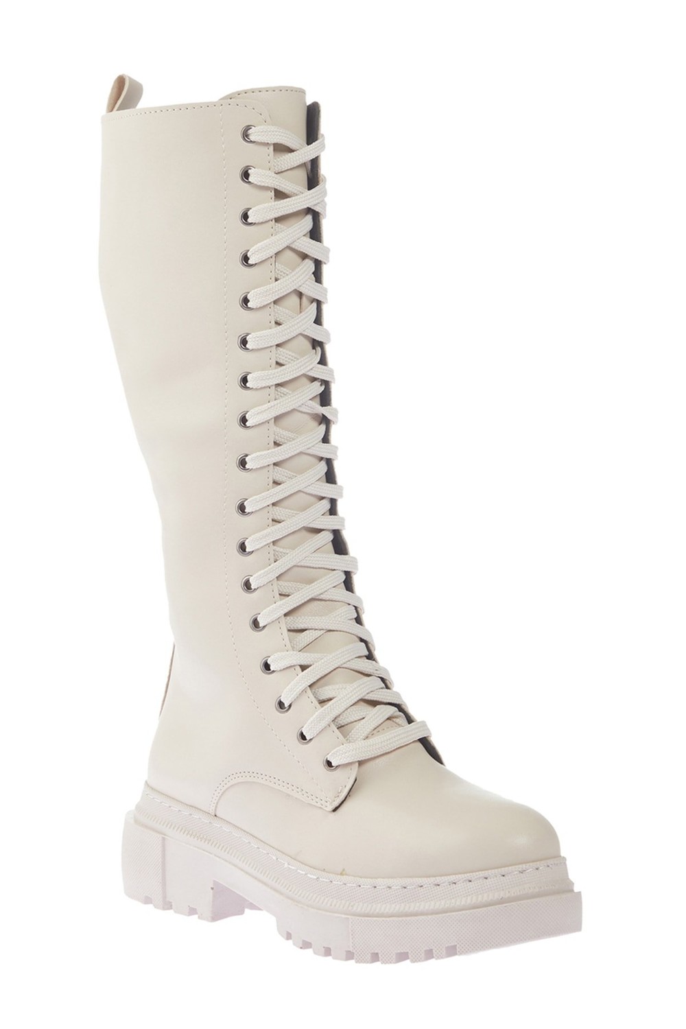 Yaya by Hotiç Knee-High Boots - Beige - Flat