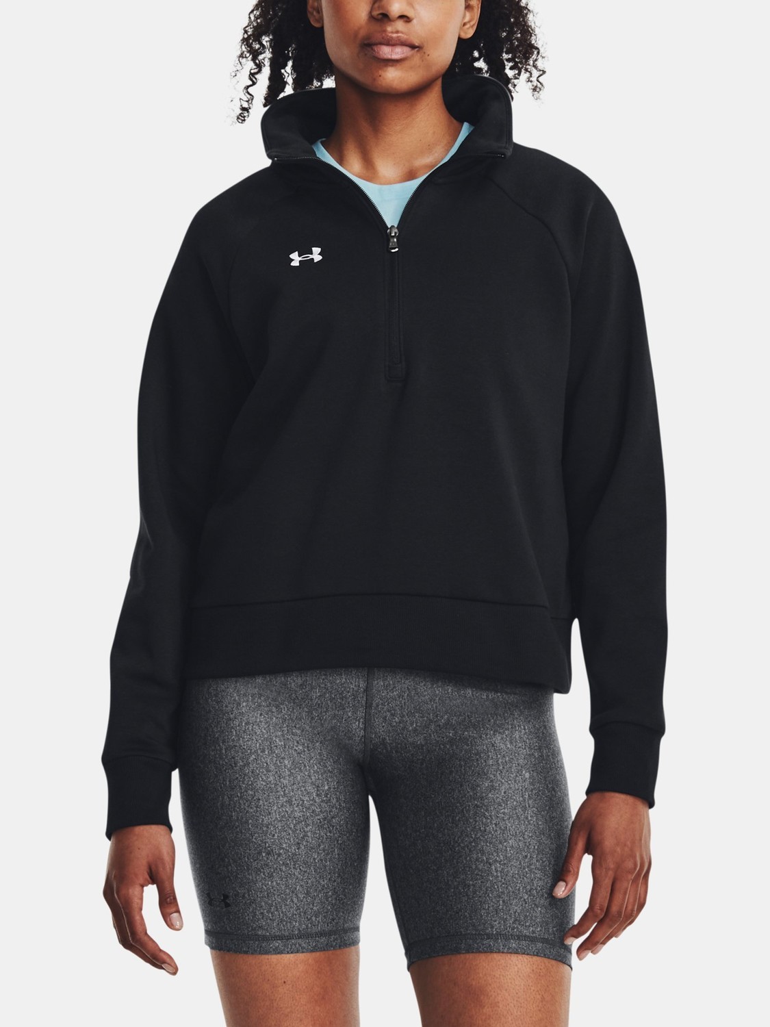 Under Armour Sweatshirt UA Rival Fleece HZ-BLK - Women