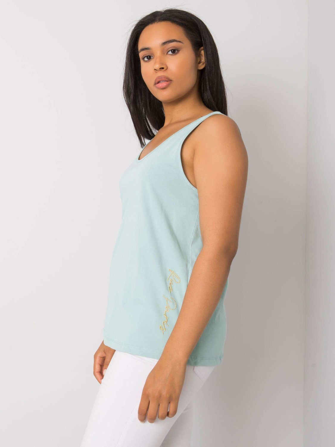 Mint size cotton top plus Beitris RUE PARIS cotton