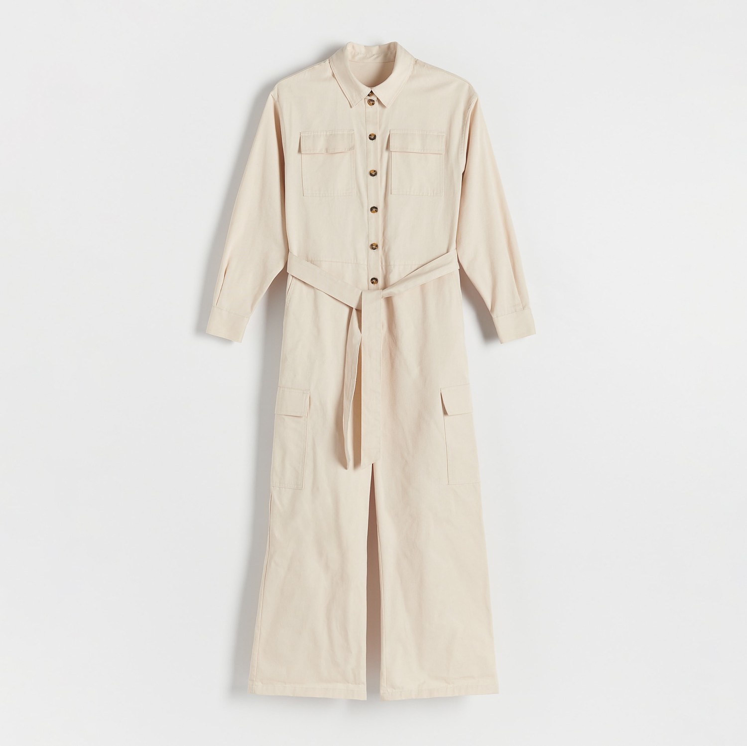 Reserved - Ladies` jumpsuit - Krémová