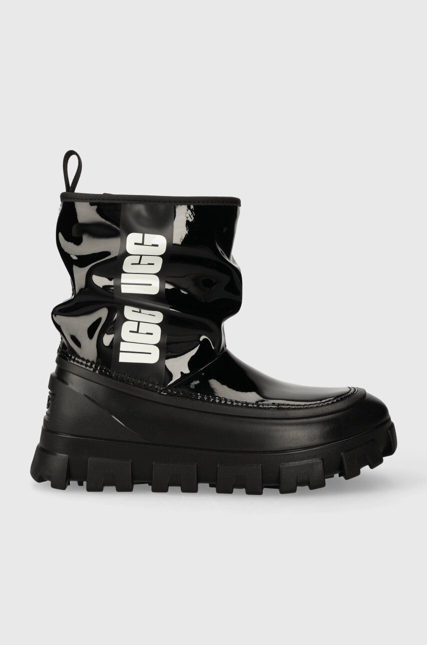 Gumáky UGG Classic Brellah Mini dámske, čierna farba, 1144059