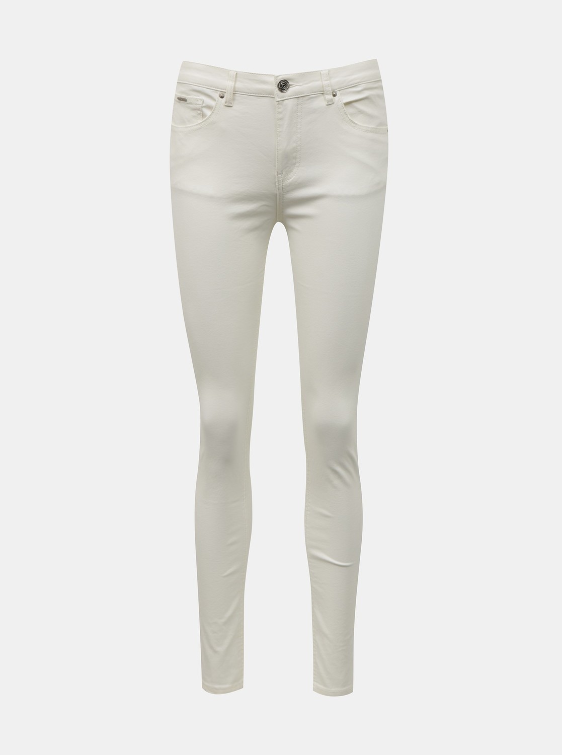 Biele skinny fit rifle Zabaione