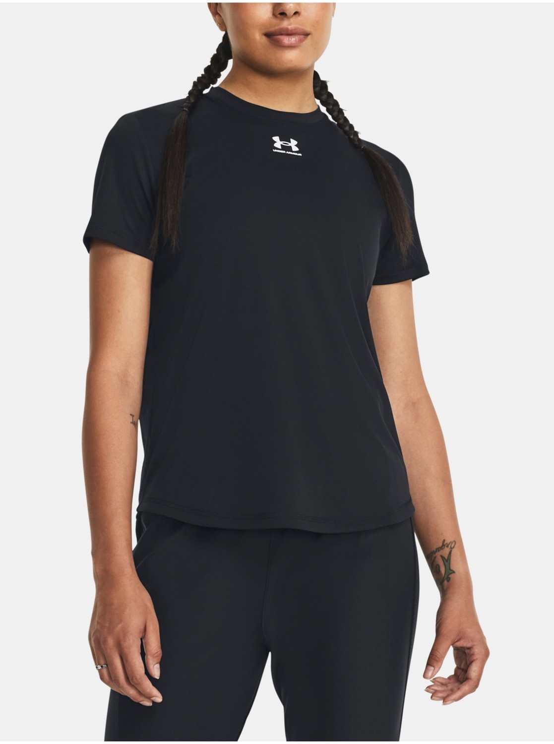 Čierne dámske športové tričko Under Armour UA W's Ch. Pre Train SS