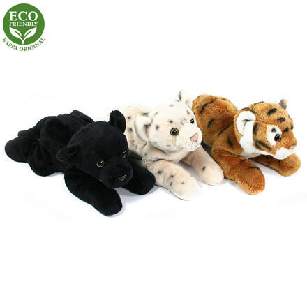 Plyšová šelma ležící, 3 druhy, 20 cm, ECO-FRIENDLY
