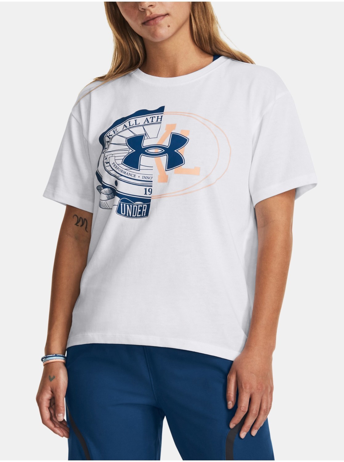 Biele dámske tričko Under Armour Make
