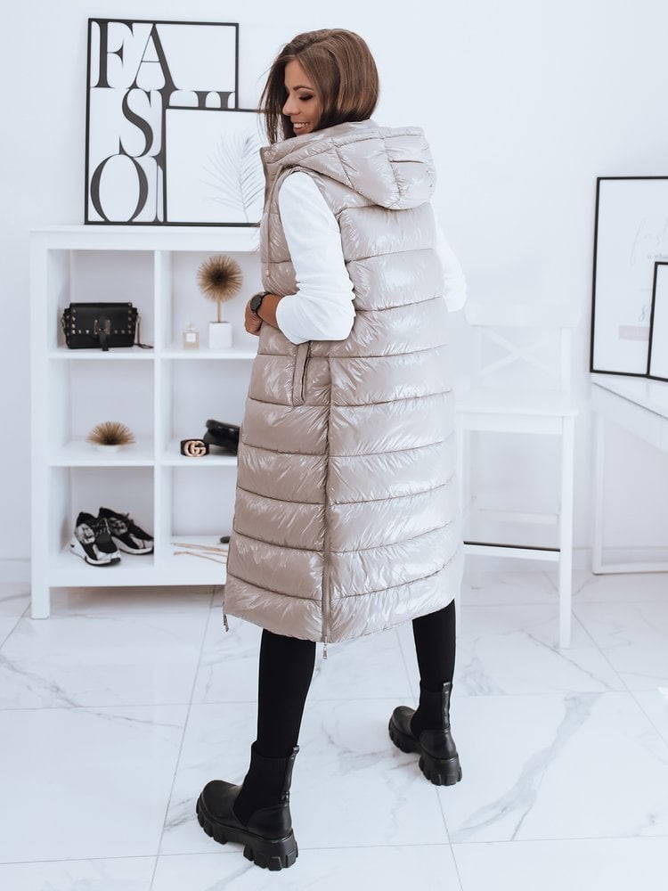 Women's quilted vest GANTINI beige Dstreet