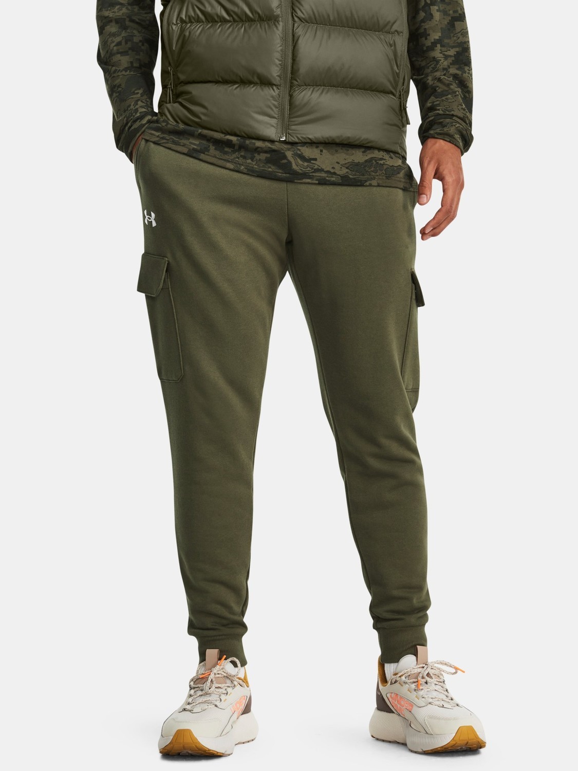 Under Armour Sweatpants UA Rival Fleece Cargo Jogger-GRN - Men
