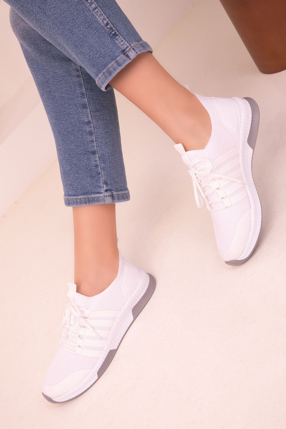 Soho Women's White Sneakers 16278