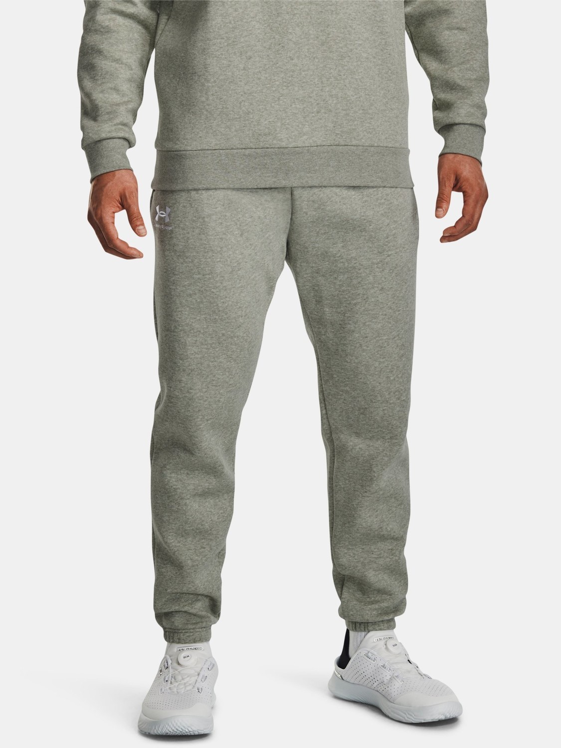 Under Armour Sweatpants UA Essential Fleece Jogger-GRN - Men