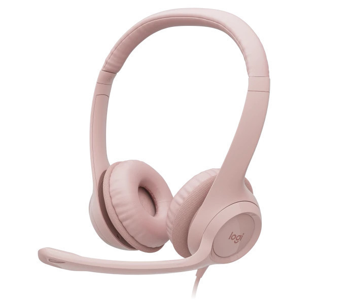 Náhl. sada Logitech Stereo USB Headset H390, ružová