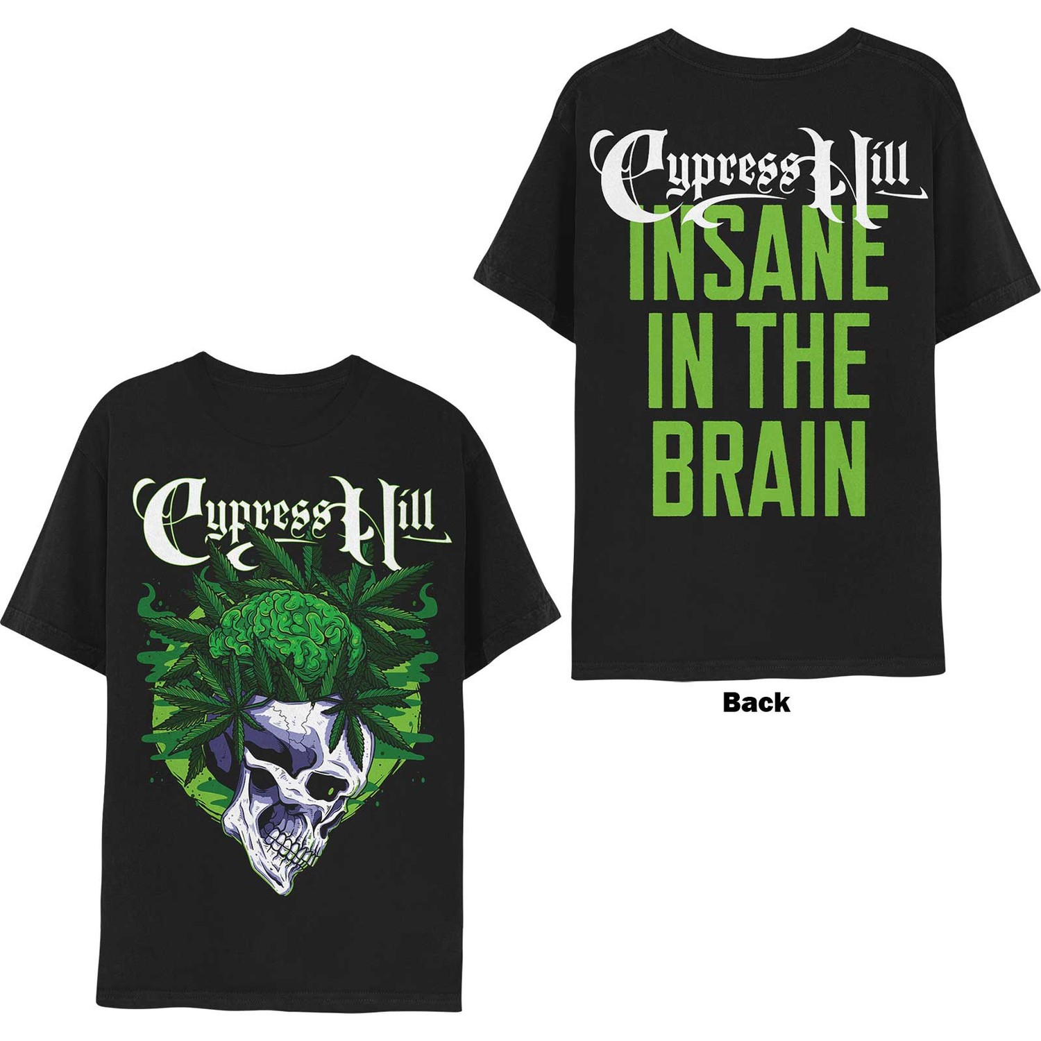 Cypress Hill tričko Insane In The Brain Čierna S