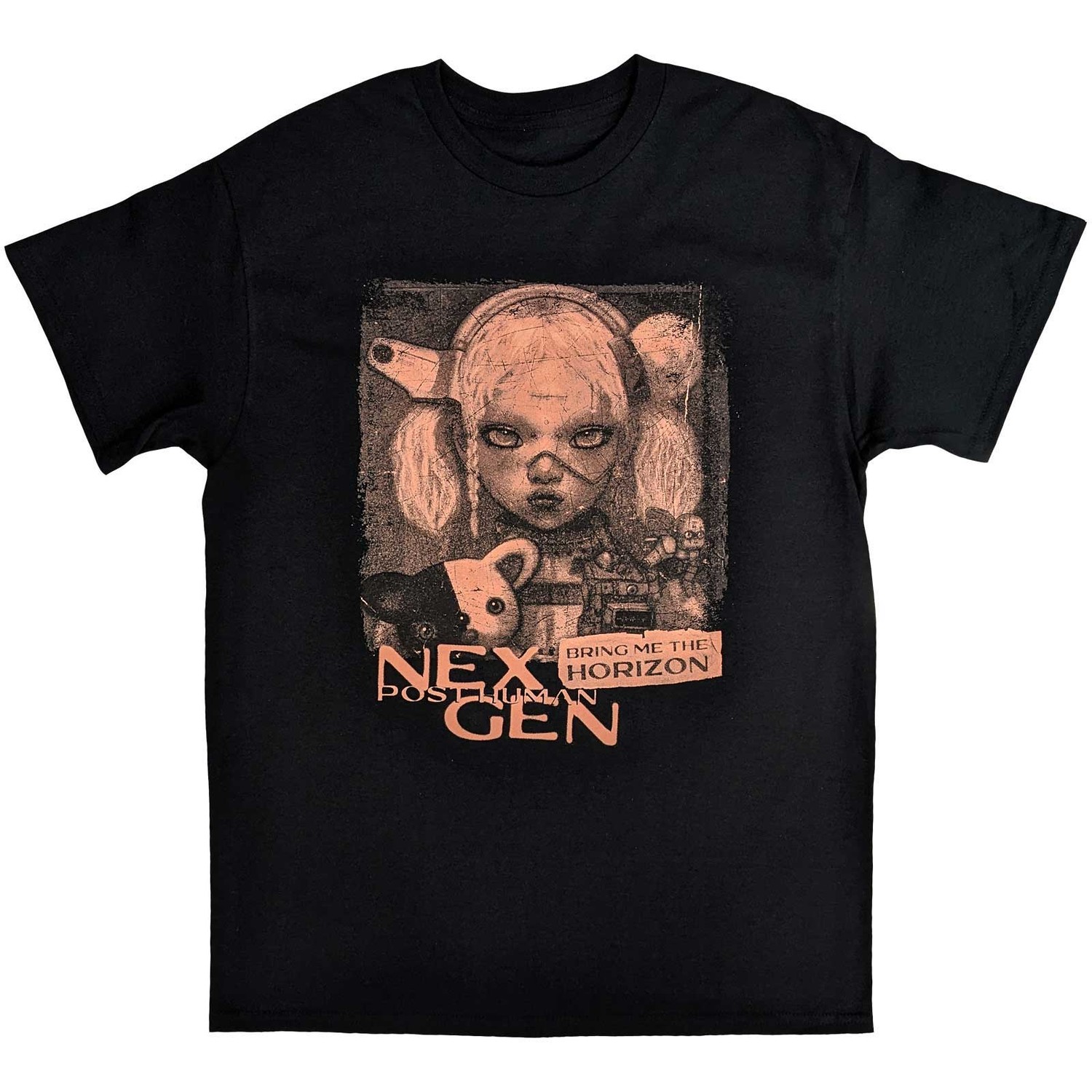Bring me the horizon tričko Distressed Nex Gen Čierna S