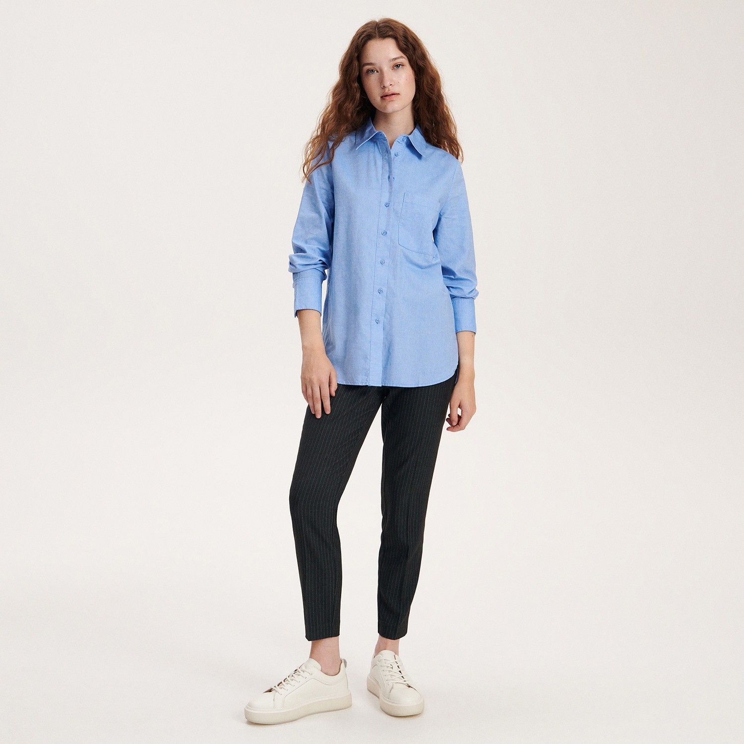 Reserved - Ladies` trousers - Šedá