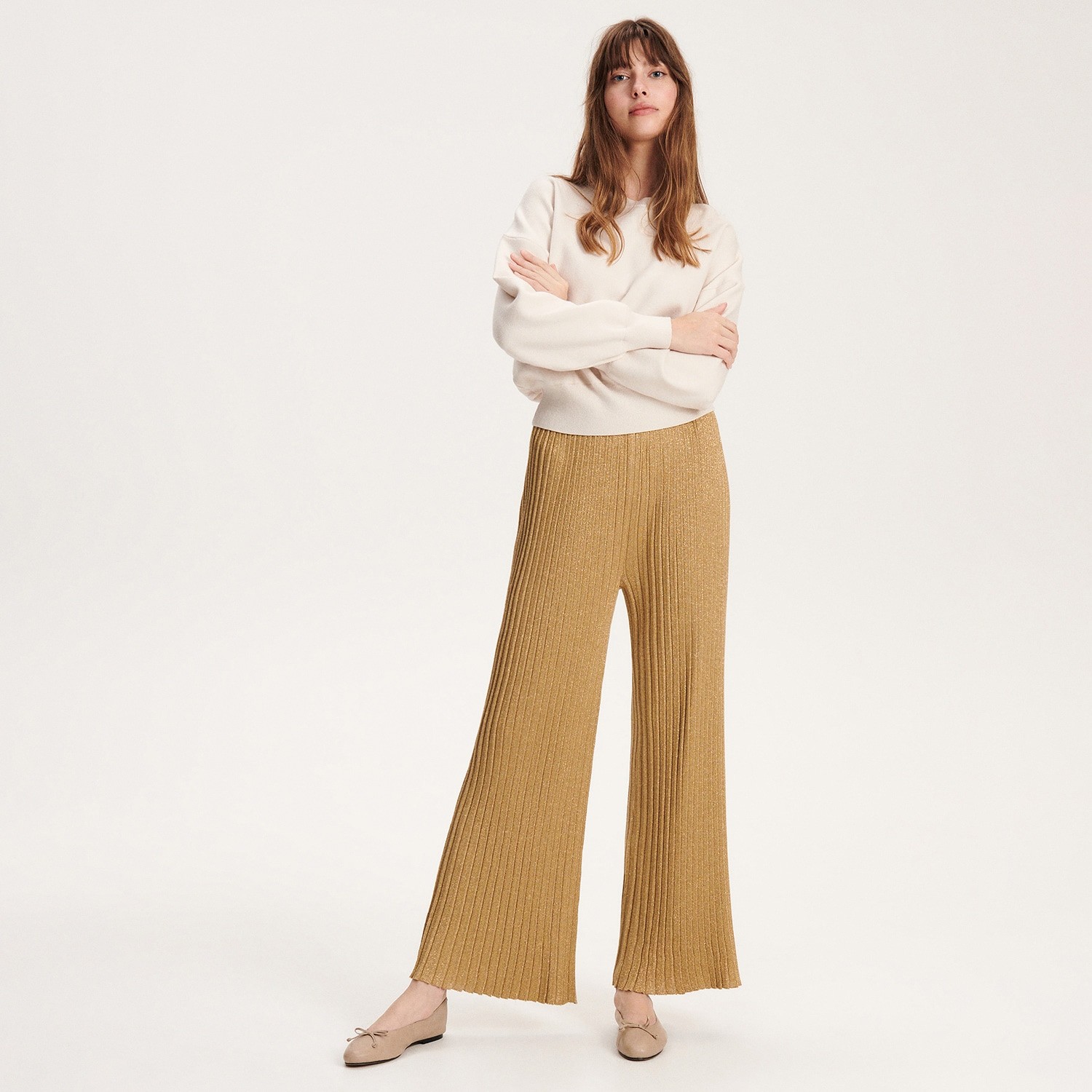 Reserved - Ladies` trousers - Zlatá