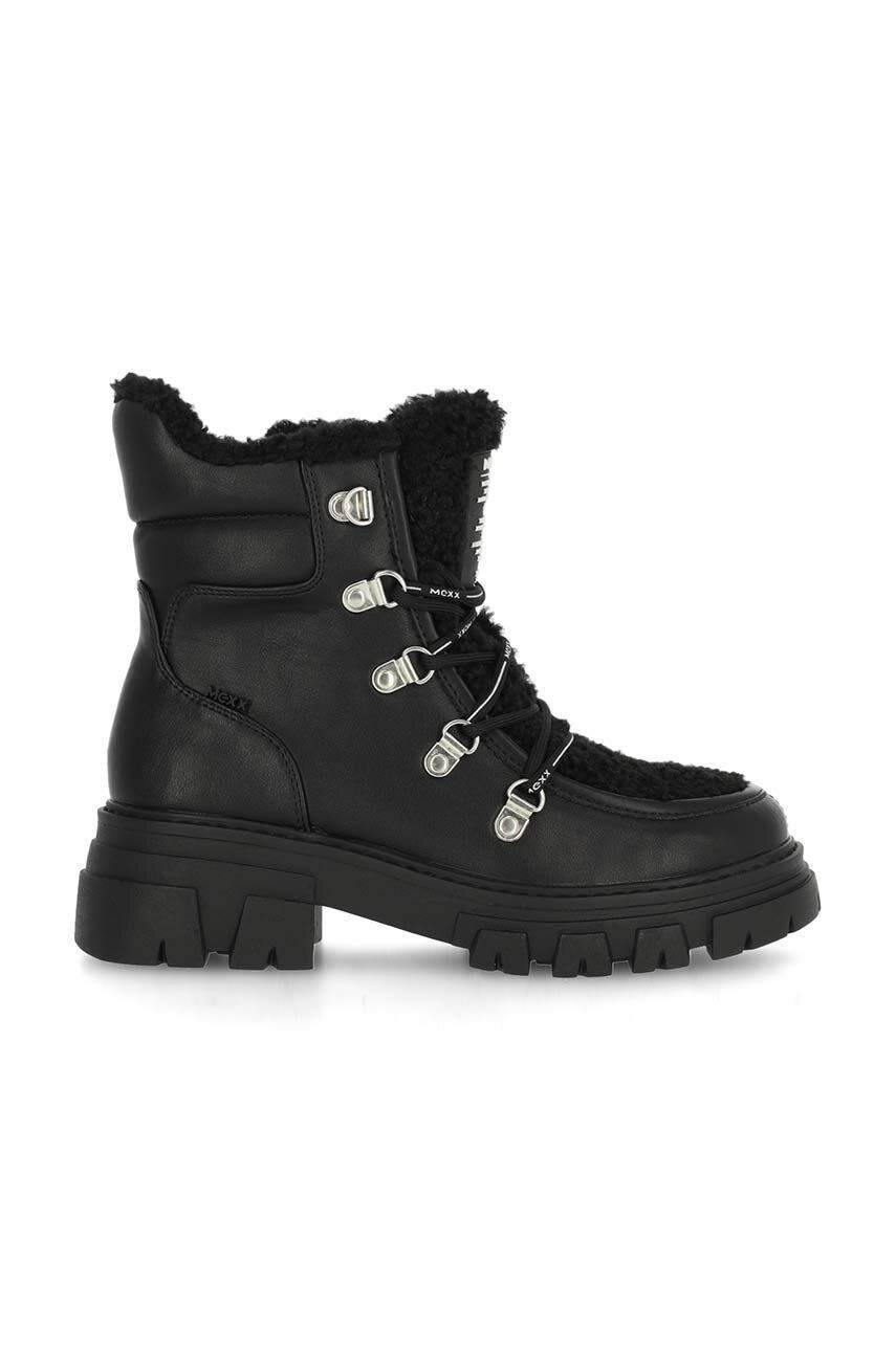Workery Mexx Kold dámske, čierna farba, na plochom podpätku, jemne zateplené, MXTY020601W