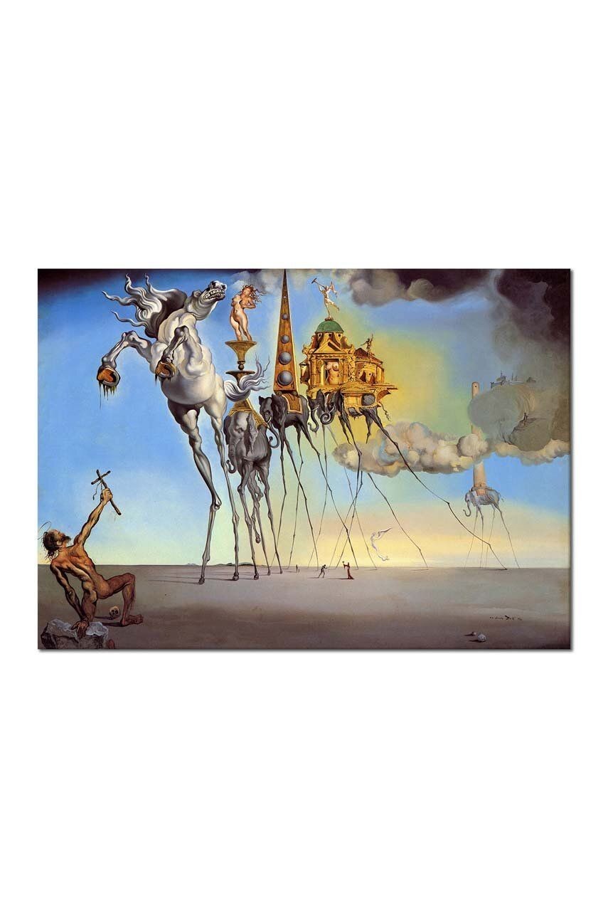 Reprodukcia Salvador Dali, Kuszenie świętego Antoniego 50x70 cm