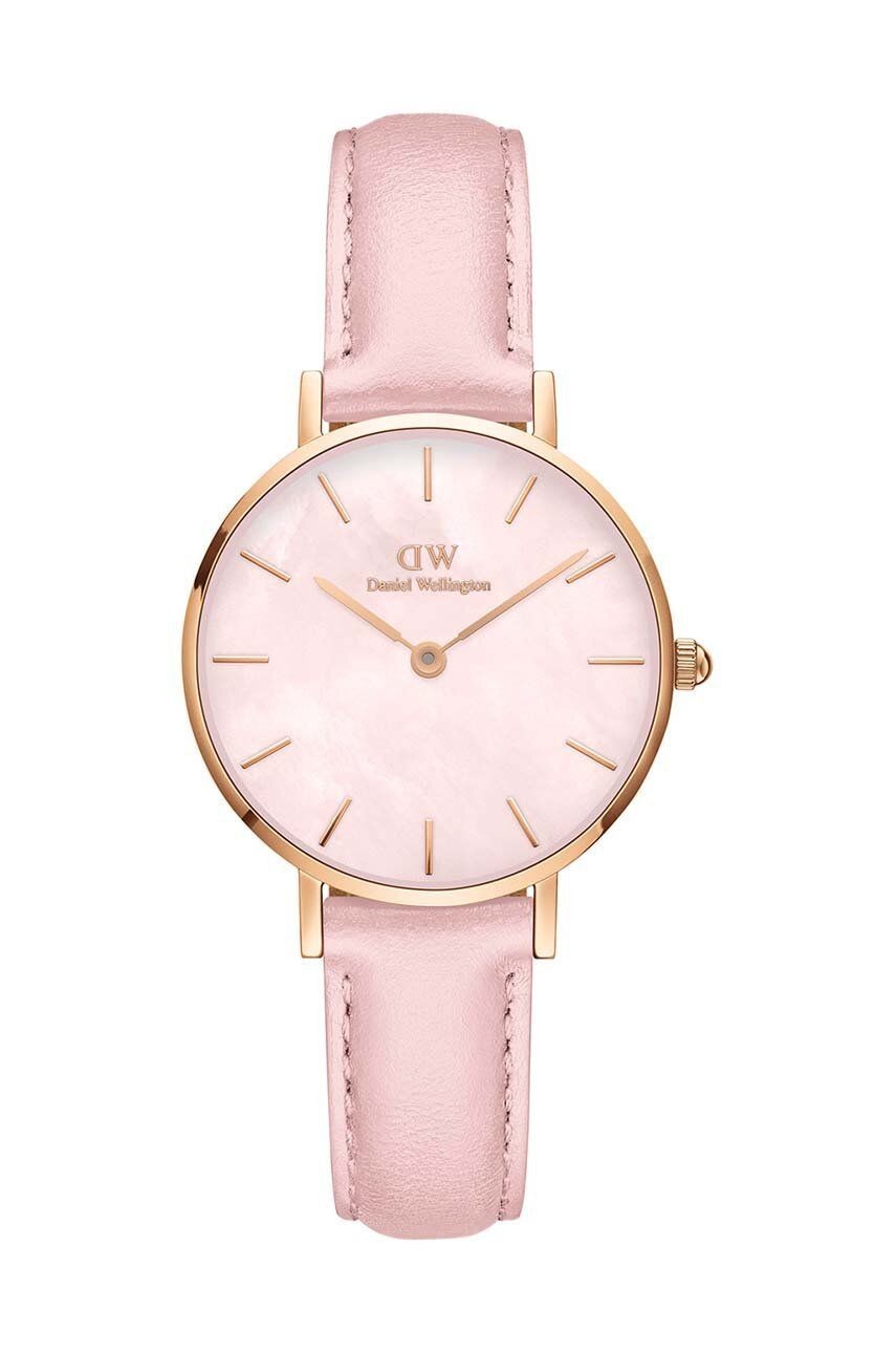 Hodinky Daniel Wellington Petite 28 Pink leather dámske, ružová farba