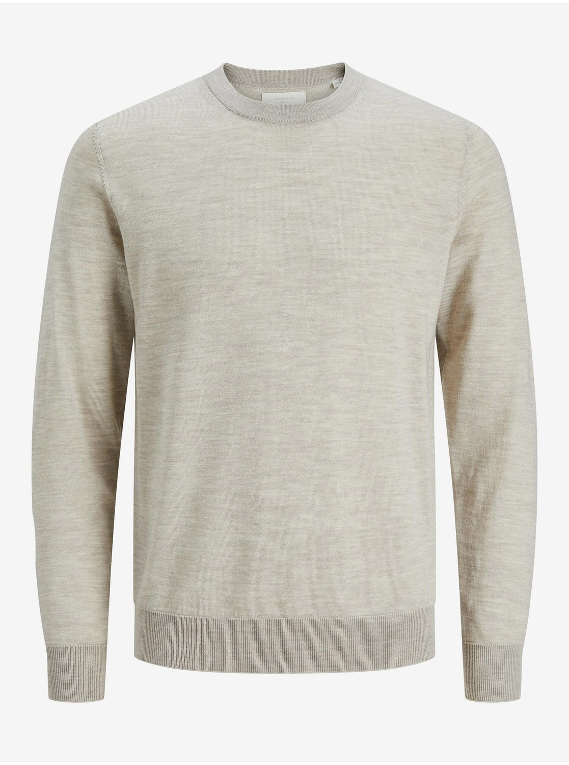 Béžový pánsky vlnený sveter Jack & Jones Mark