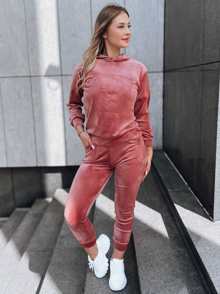Dstreet Dámska súprava Vogue Velour ružová AY0877 48052