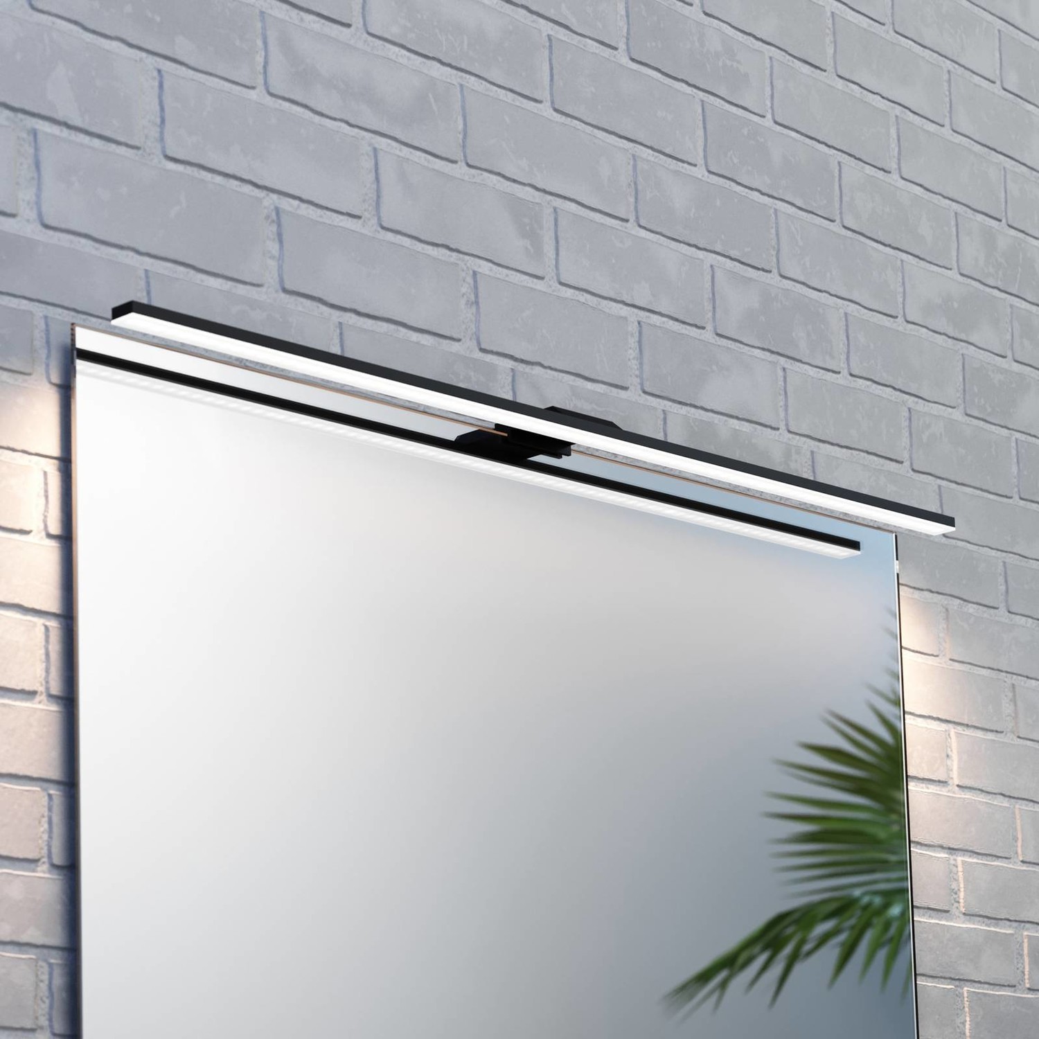 LED svietidlo Triga IP44 čierna 80 cm, 4 000 K