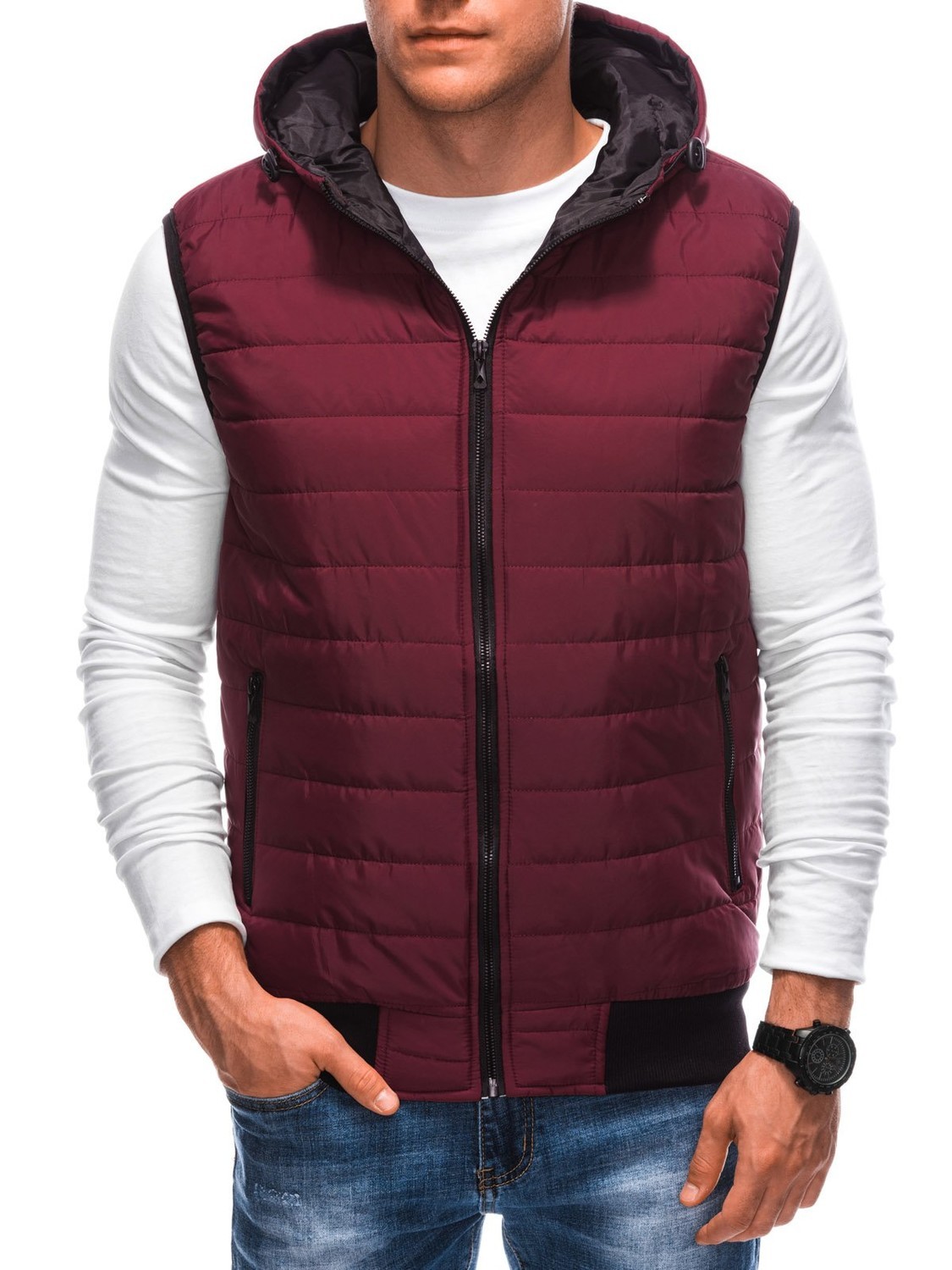 Edoti Men's quilted vest