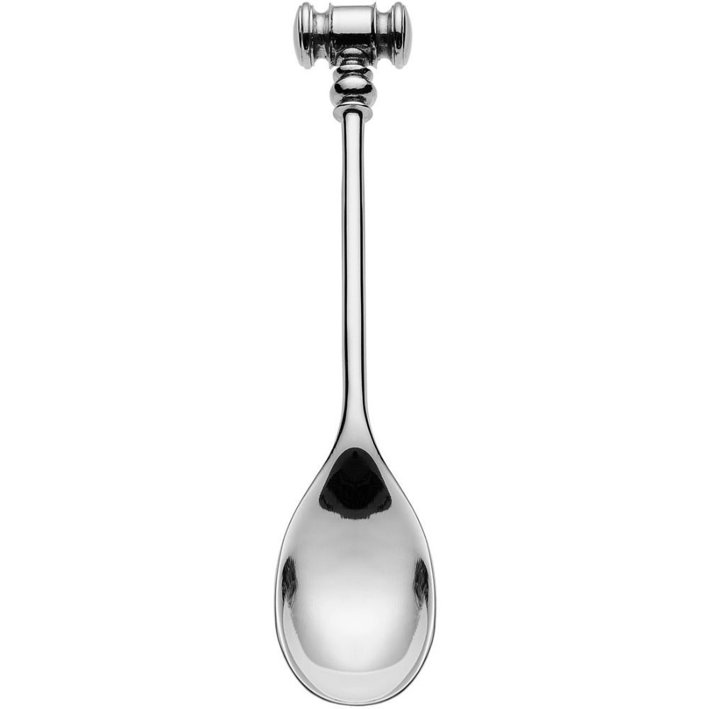 Lyžica na vajcia DRESSED, sada 2 ks, 12 cm, strieborná, Alessi
