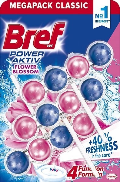 Bref Power Aktiv Flowers WC Blok 3x50g
