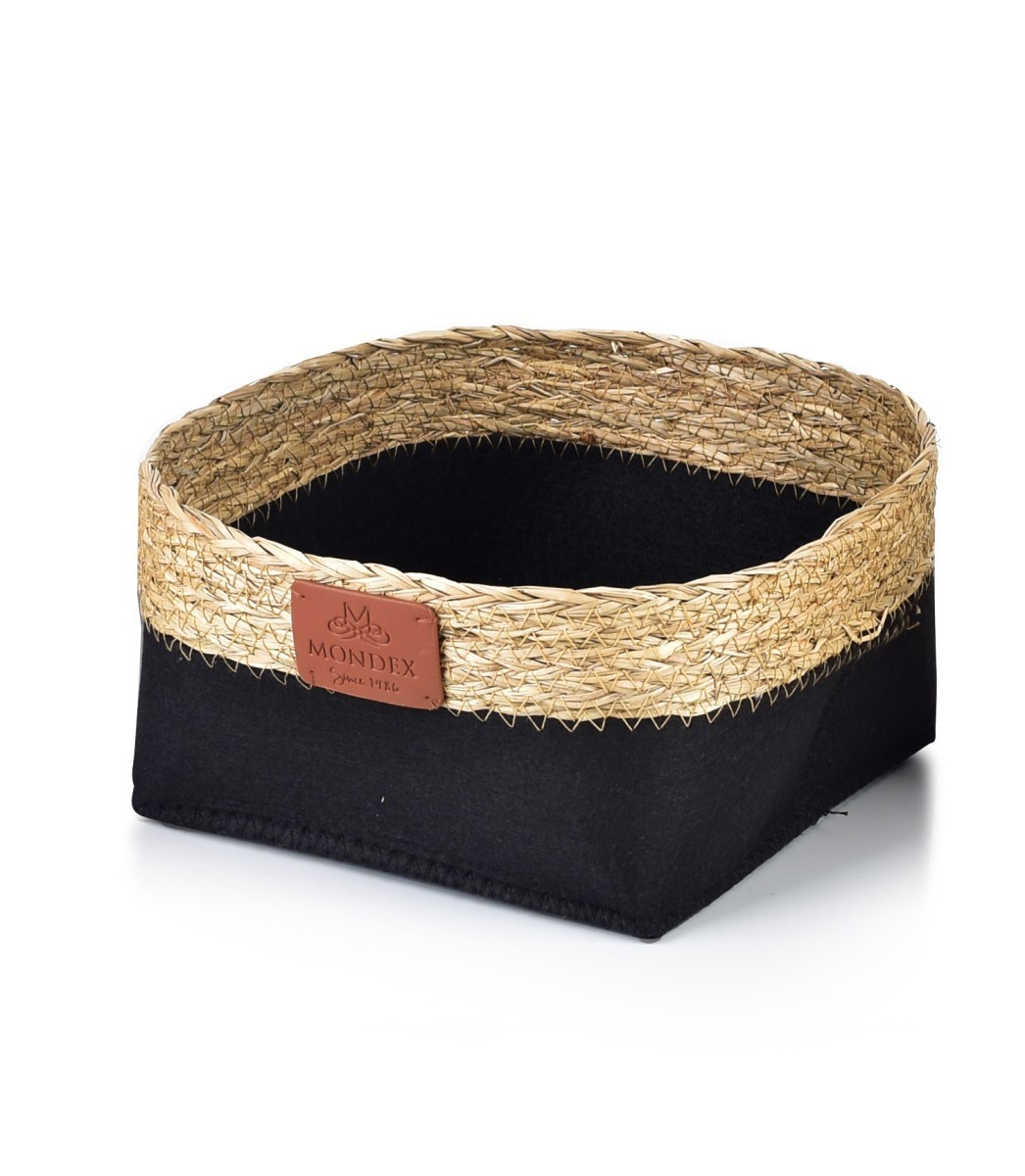 Úložný košík Bali 20x20x11 cm černý