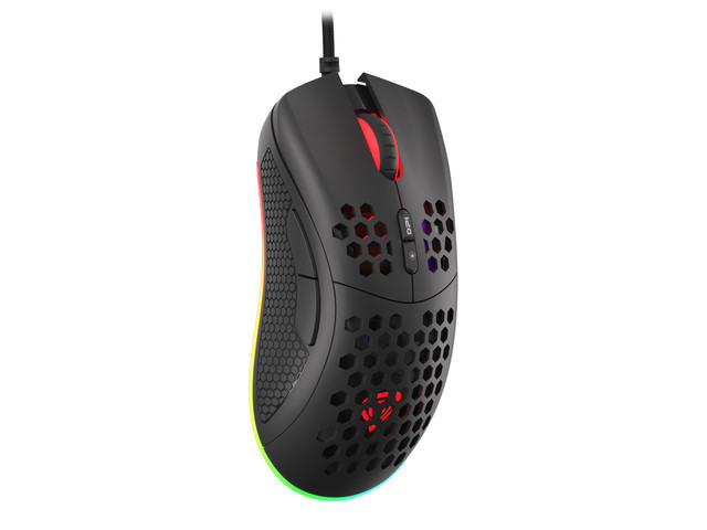 Genesis herná optická myš KRYPTON 555/RGB/8000 DPI/Herná/Optická/Drôtová USB/Čierna