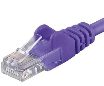 Patch kábel UTP RJ45-RJ45 level CAT6, 0.25m, fialová