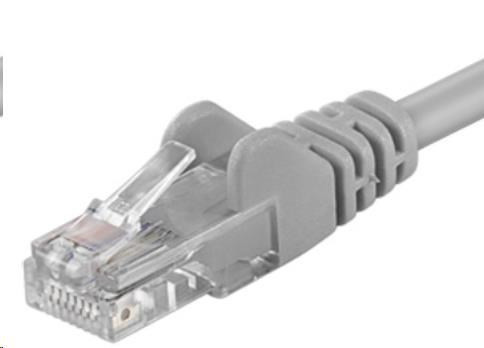 PremiumCord Patch kábel UTP RJ45-RJ45 CAT6 0.1m šedá