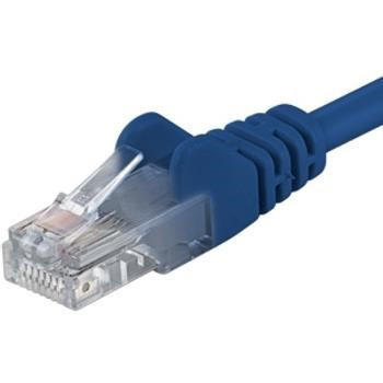 PremiumCord Patch kábel UTP RJ45-RJ45 CAT6 1, 5m modrá