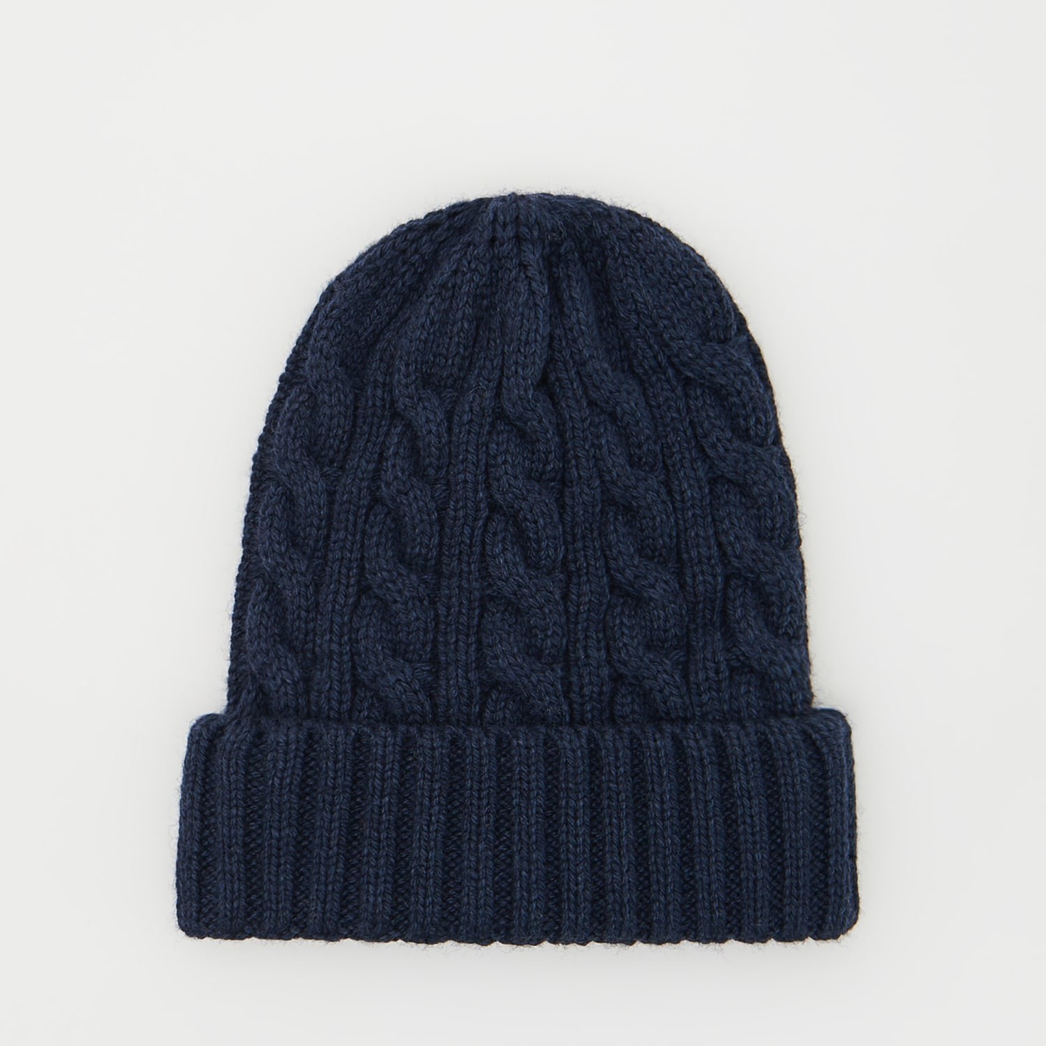 Reserved - Vlnená čiapka beanie - Modrá