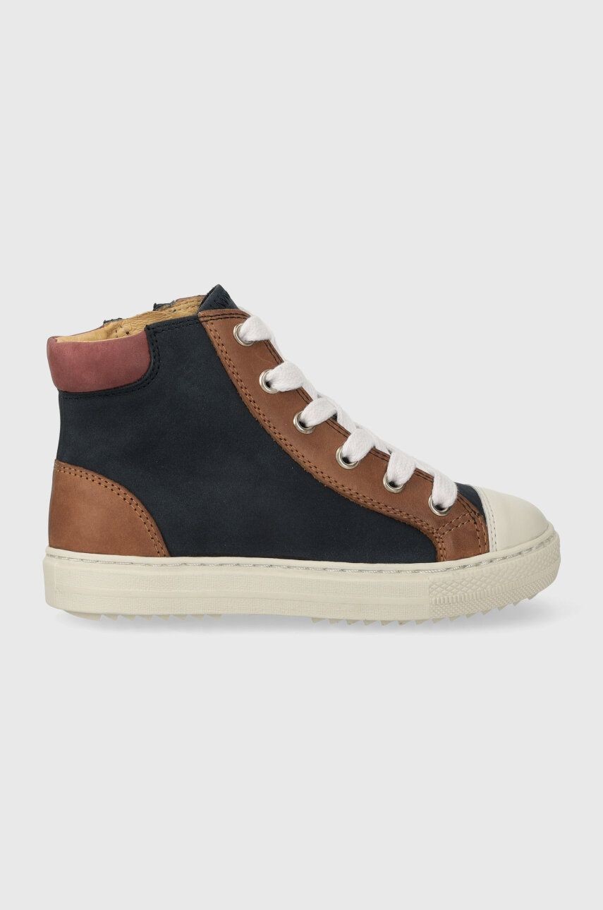 Detské tenisky Pom D'api SWAG ZIP LACE tmavomodrá farba