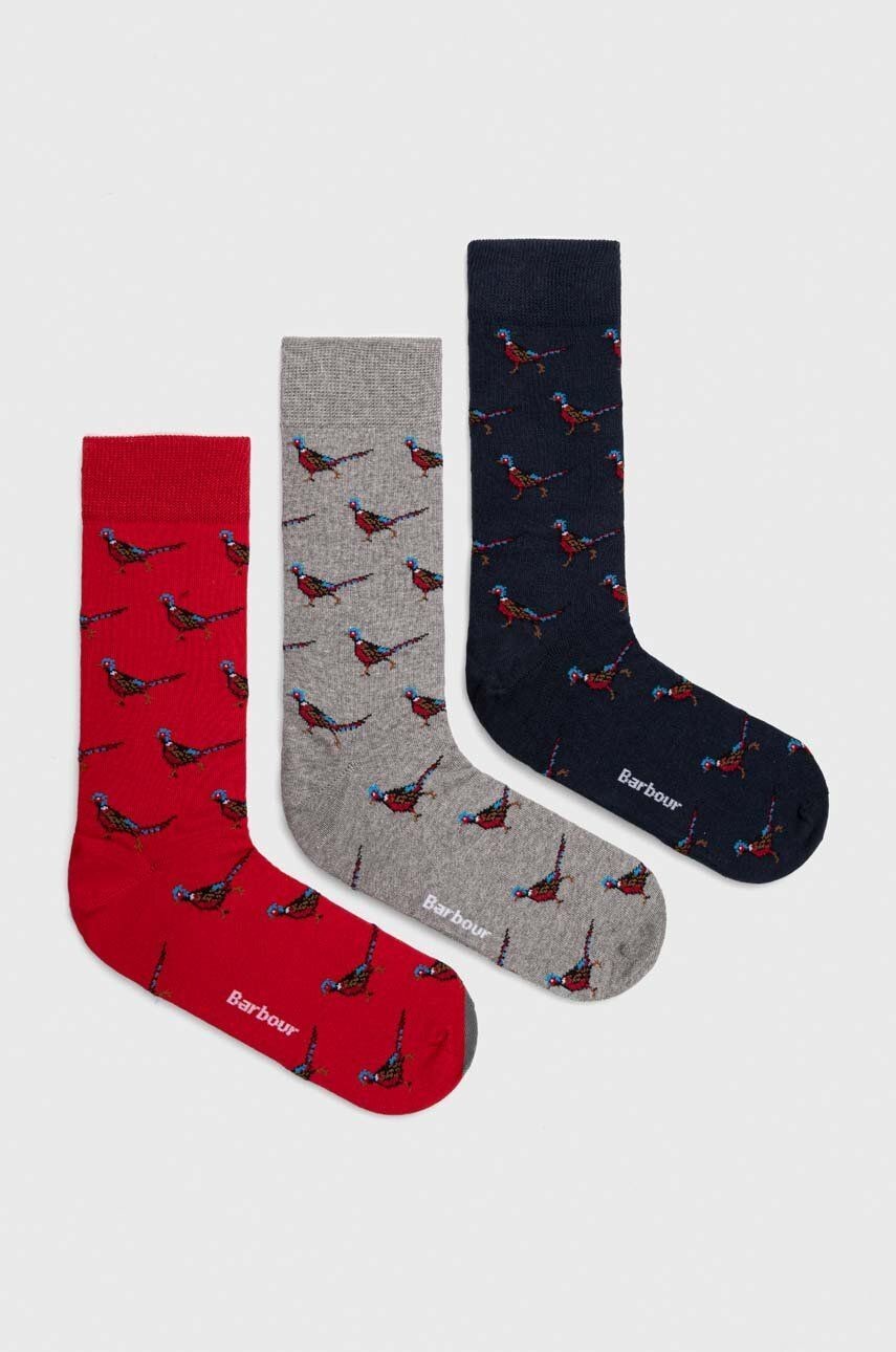Ponožky Barbour 3-pak pánske