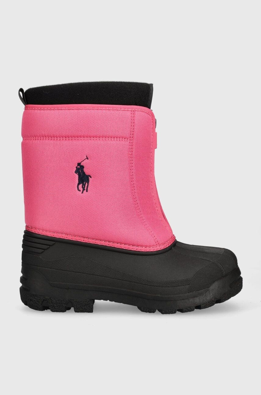 Detské snehule Polo Ralph Lauren fialová farba