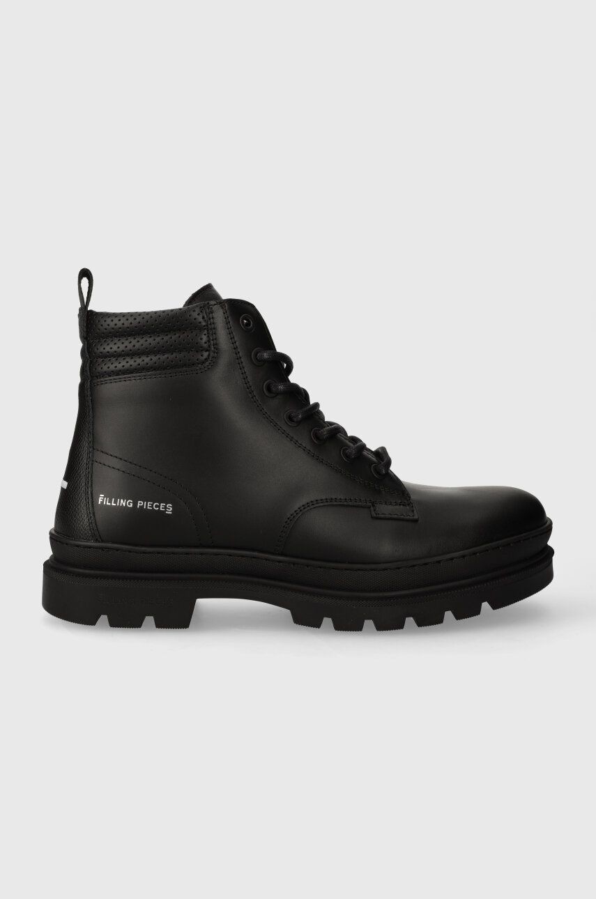 Členkové topánky Filling Pieces Josh Boot pánske, čierna farba, 73628221861