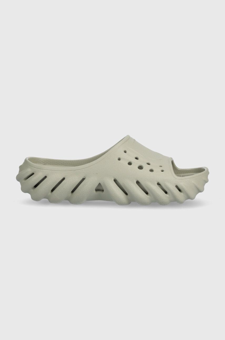 Šľapky Crocs Echo Slide dámske, šedá farba, 208170