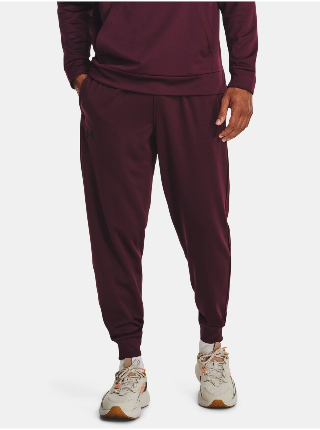 Vínové pánske športové tepláky Under Armour Armour